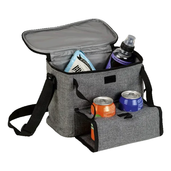 Cooler with Folding Cup Holders