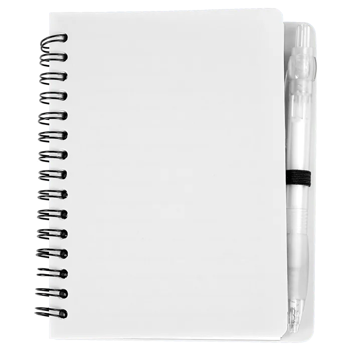 Mini Spiral Notebook with Pen - Image 3