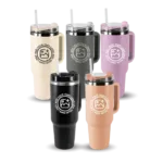 1.2L Double Walled Travel Mug with Straw
