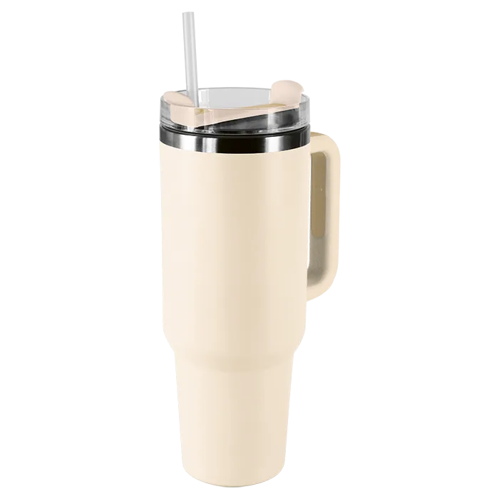 1.2L Double Walled Travel Mug with Straw - Image 4
