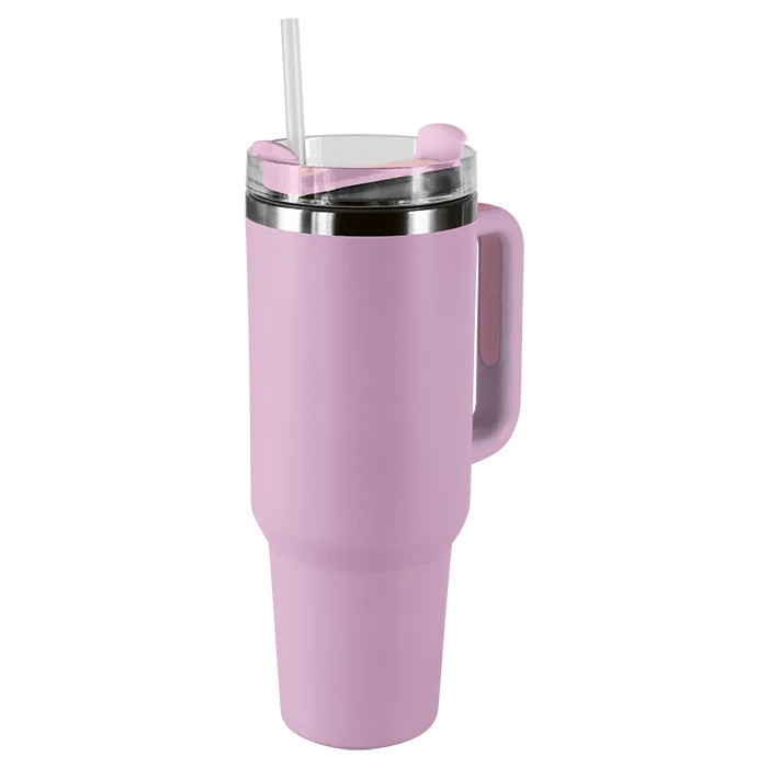 1.2L Double Walled Travel Mug with Straw - Image 6