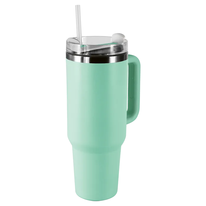 1.2L Double Walled Travel Mug with Straw - Image 8