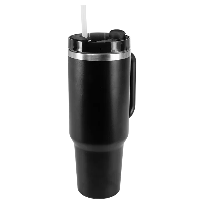 1.2L Double Walled Travel Mug with Straw - Image 9