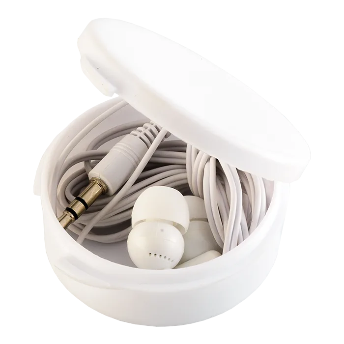 Earphones in Round Case - Image 3