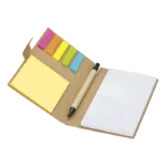 Recycled Notebook with Pen and Flags