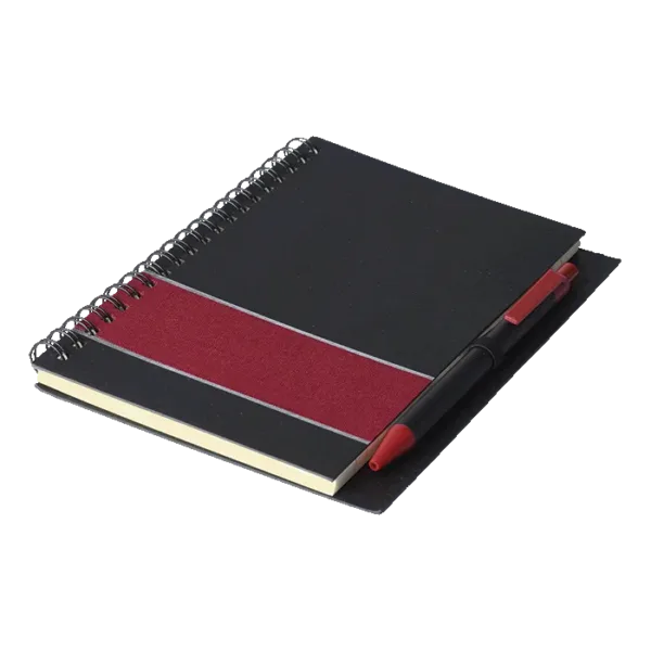 Coloured Stripe Notebook with Pen