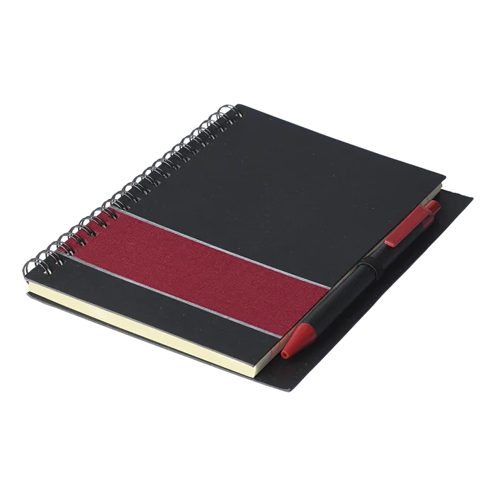 Coloured Stripe Notebook with Pen - Image 4