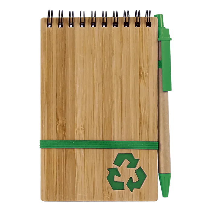 Bamboo Notebook With Pen - Image 2