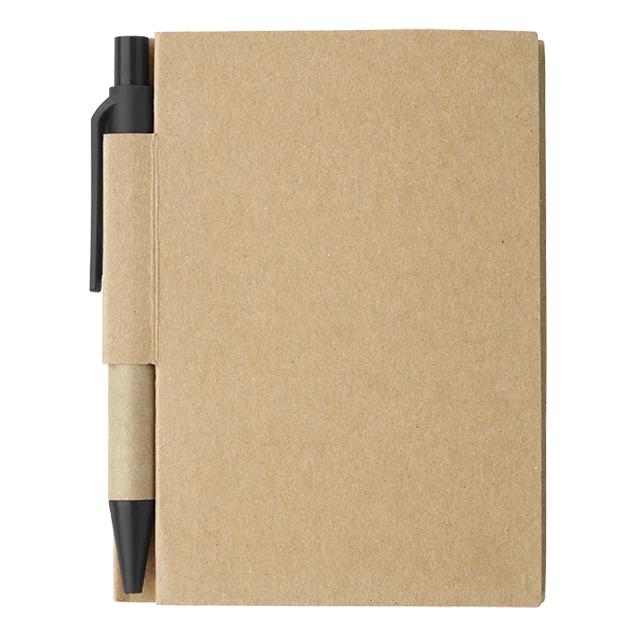 Mini Recycled Notebook and Pen - Image 3