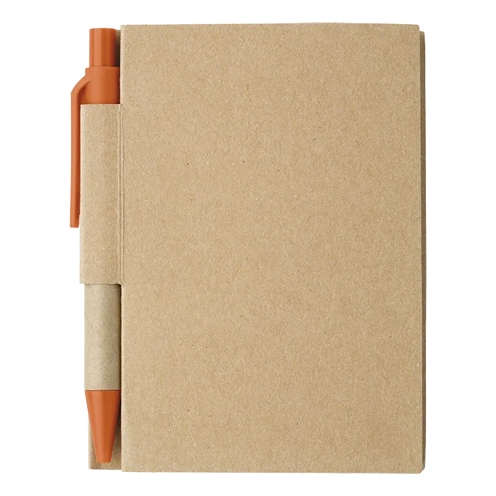 Mini Recycled Notebook and Pen - Image 4