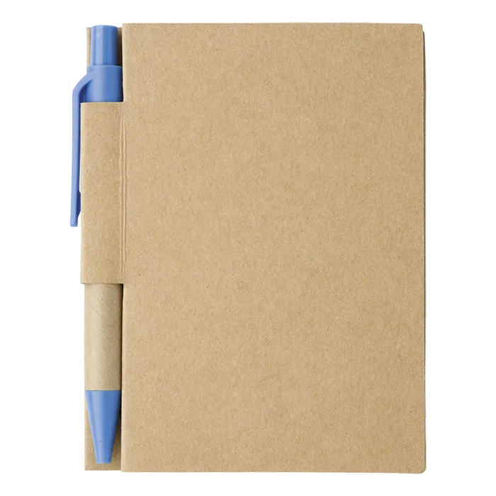 Mini Recycled Notebook and Pen - Image 5