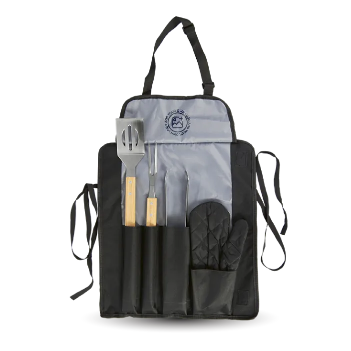 Apron With Bbq Set