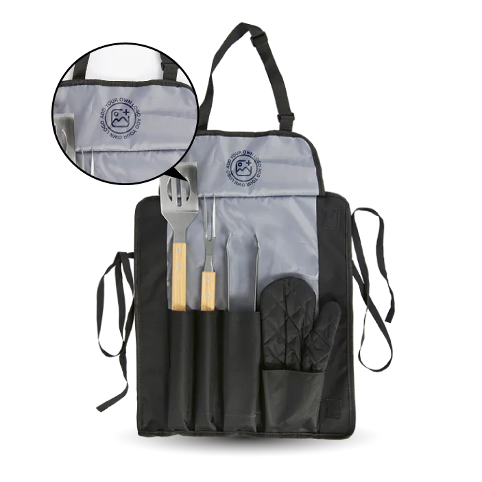 Apron With Bbq Set - Image 3