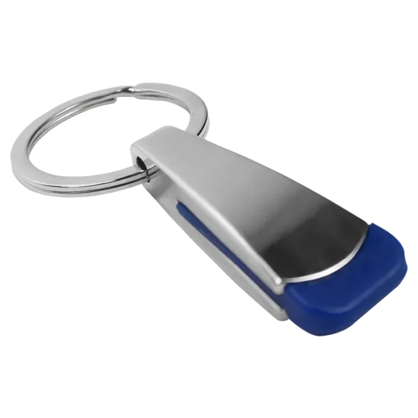 Tear Shaped Chrome Keychain