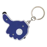 3 in 1 Thumbs Up Keychain with Stylus and LED Light