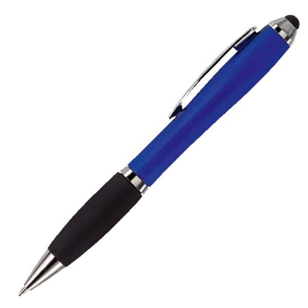 Ballpoint with Rubber Grip and Stylus