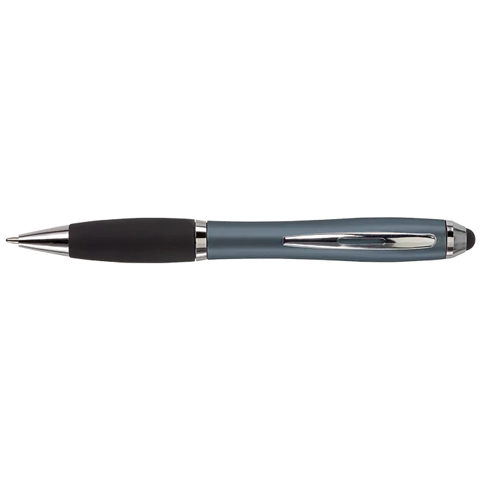 Ballpoint with Rubber Grip and Stylus - Image 4