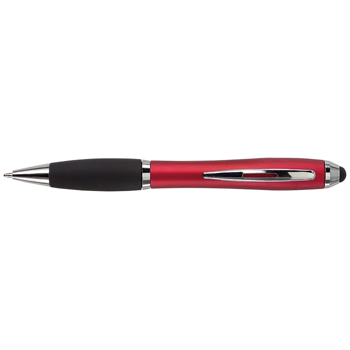 Ballpoint with Rubber Grip and Stylus - Image 5