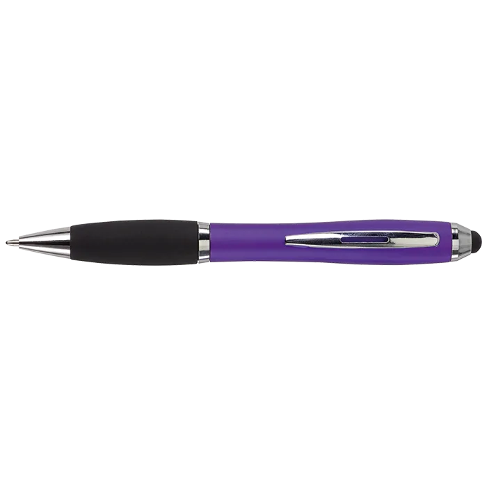 Ballpoint with Rubber Grip and Stylus - Image 6