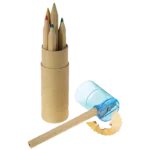 Coloured Pencil Set of 6 with Sharpener