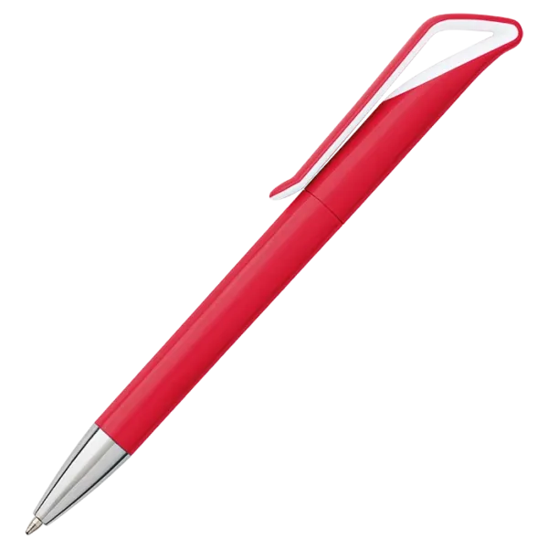Coloured Barrel Geometric Swan Shaped Ballpoint Pen