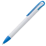 Twist Action Ballpoint Pen With White Barrel