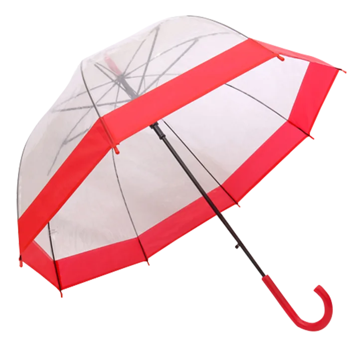 Dome Shaped Clear Umbrella - Image 2