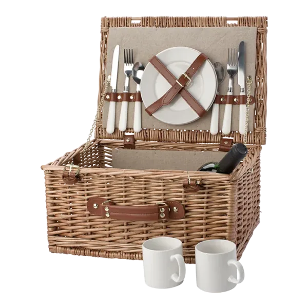 Two Person Willow Picnic Basket
