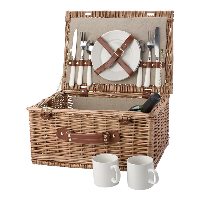 Two Person Willow Picnic Basket
