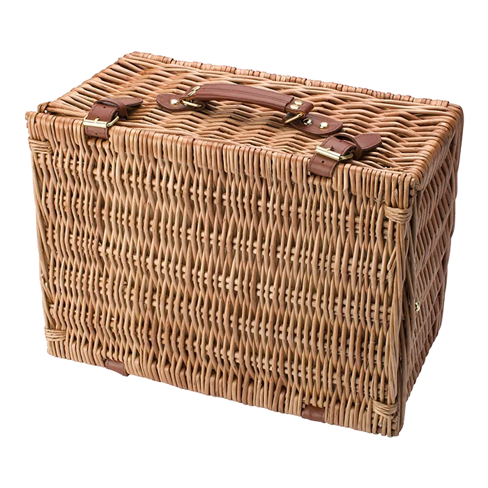 Two Person Willow Picnic Basket - Image 2