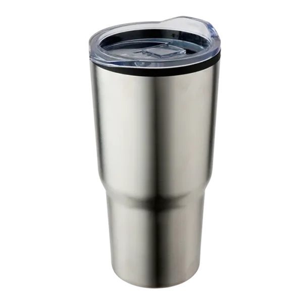 590ml Stainless Steel Mug With Clear Lid