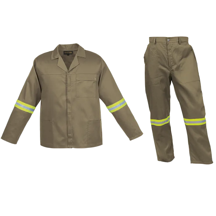 Barron Budget Poly Cotton Conti Suit with Reflective - Image 8
