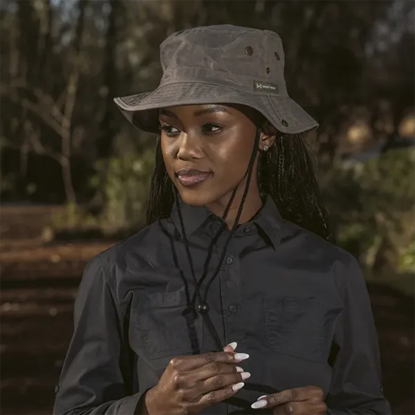 Heritage Washed Oil Skin Outdoor Hat