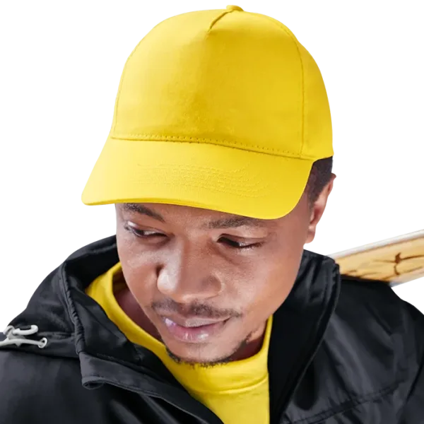 5 Panel Cotton with Hard Front Cap