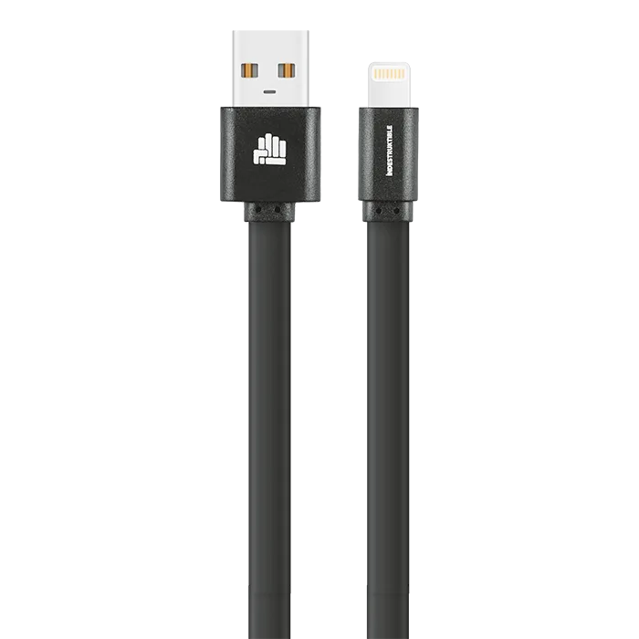 IND 1.2m Flat Lightning Charger Cable - Image 2
