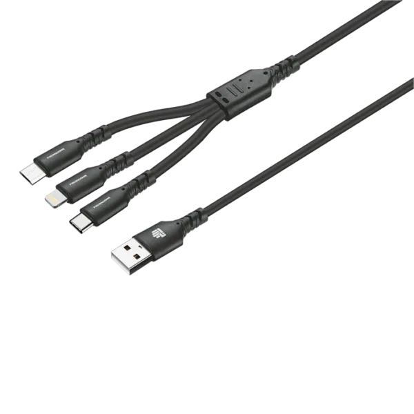 IND 1.2m 3-In-1 Charger Cable