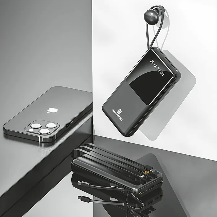 20000mAh power bank with built in cables - Image 4