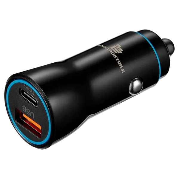IND 38W Dual Car Charger USB & Type-C
