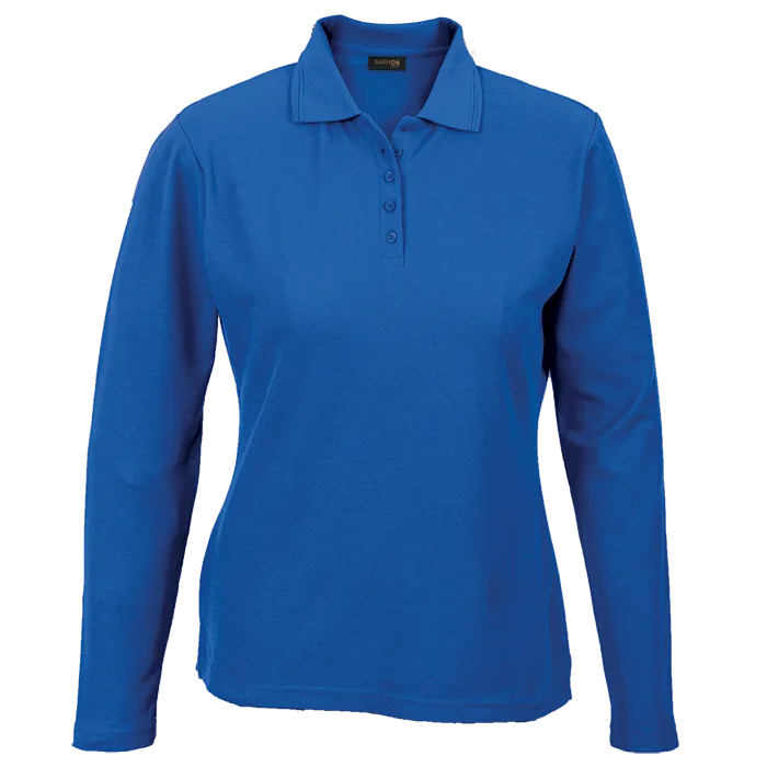 175g Pique Knit Long Sleeve Golfer Ladies - Image 7