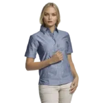 Oxford Blouse Short Sleeve Ladies