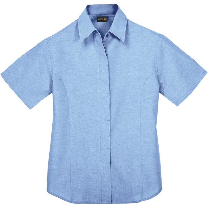 Oxford Blouse Short Sleeve Ladies - Image 4