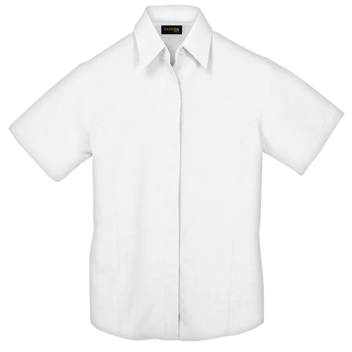 Oxford Blouse Short Sleeve Ladies - Image 6