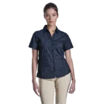 Pioneer Check Blouse Short Sleeve Ladies