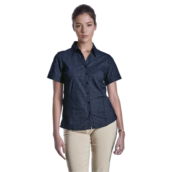Pioneer Check Blouse Short Sleeve Ladies