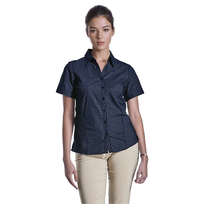 Pioneer Check Blouse Short Sleeve Ladies