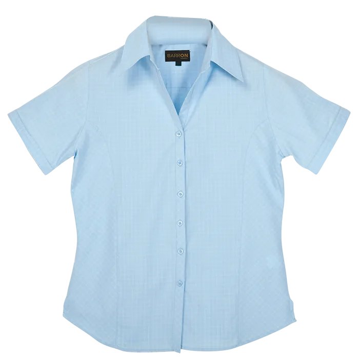 Pioneer Check Blouse Short Sleeve Ladies - Image 7