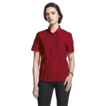 Basic Poly Cotton Blouse Short Sleeve Ladies