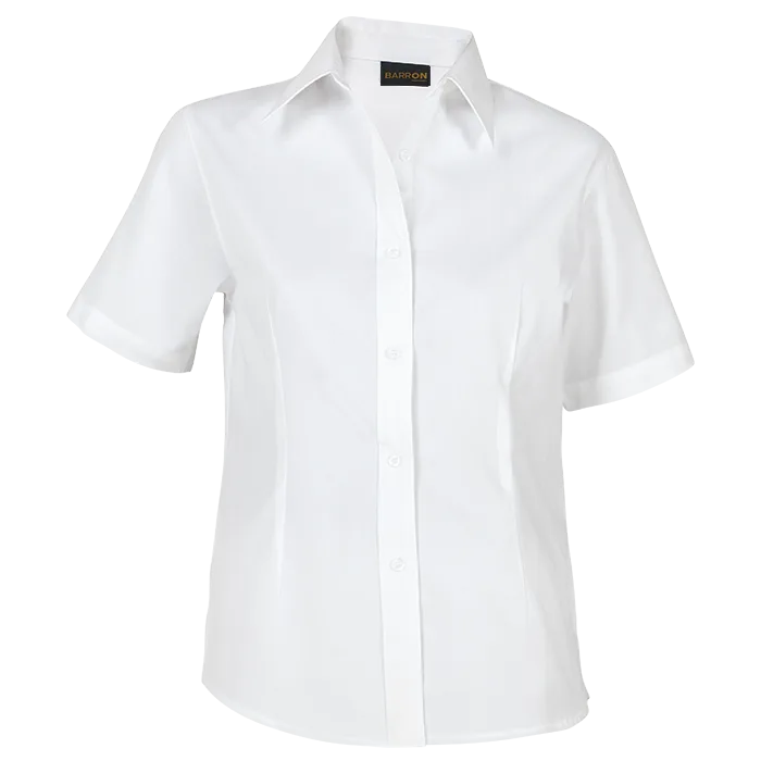 Brushed Cotton Twill Blouse Short Sleeve Ladies - Image 4