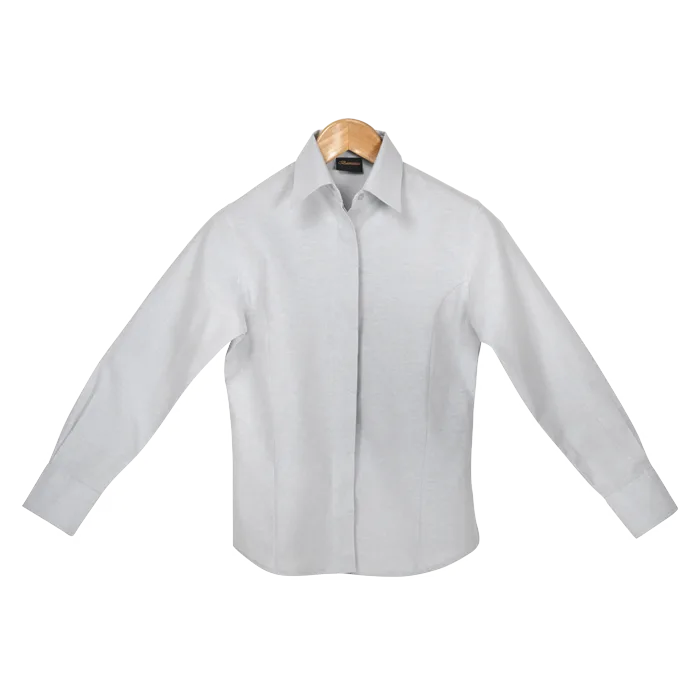 Oxford Blouse Long Sleeve Ladies - Image 3