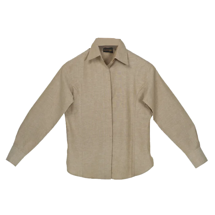 Oxford Blouse Long Sleeve Ladies - Image 5